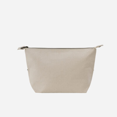 Cosmetic Pouch with Zip and Button - 1